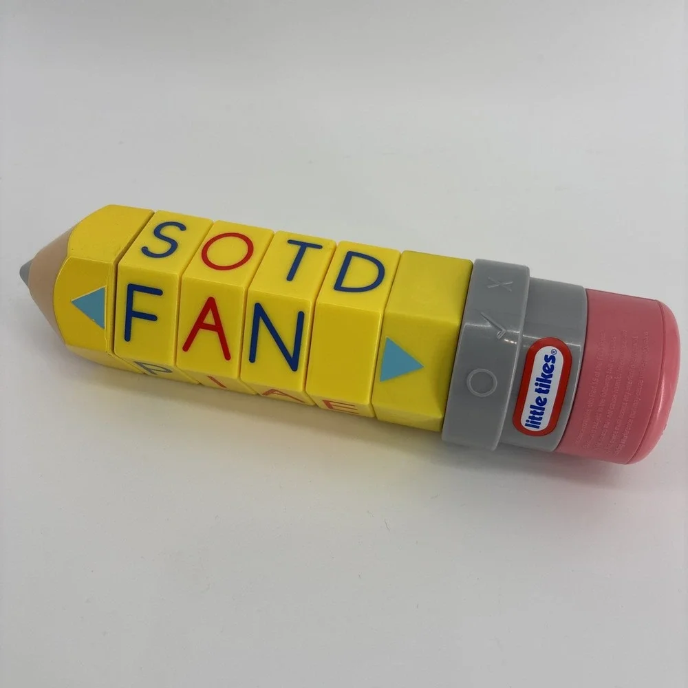 Vintage Little Tikes Learn Play 100 Words Spell Spin Electronic‎ Pencil Toy Only